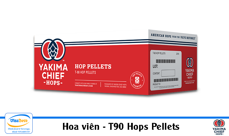 T90 Hops Pellets - hoa viên - VinaBeco - Công Ty CP Công Nghệ Bia Rượu Nước Giải Khát Việt Nam